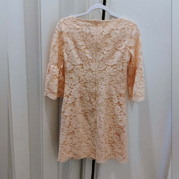 VINCE CAMUTO Blush lace dress, size 2 Like new - Picture 5 of 7